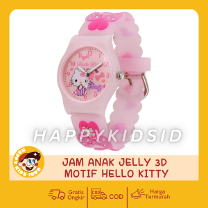 Jam Tangan Sanrio 3D Set Kado Jam Anak Analog Karakter Melody Kuromi Cinamoroll Silicon