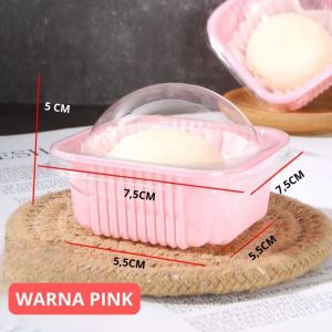 10 Pcs Mika Dessert Import Premium / Mika Mochi / Box Tray Mika Kue Mochi Pia Mooncake Pudding SH GT20