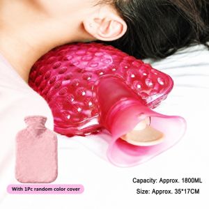 BETTERFORM PVC Bình nước 1800ML Điểm nổi 3D Bình nước massage Di động Chống cháy nổ Túi nước ấm Giảm đau