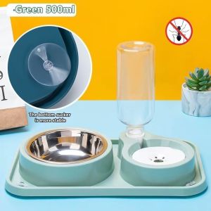 2 in1 Automatic Pet Dog Cat Food Water Dispenser Gravity Pet Self Feeder Food Bowl Set Easy to clean