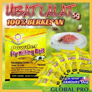 1pc Ubat Lalat Fly Bait Umpan Lalat 100% Berkesan Halau Lalat Hapus Lalat Fly Eliminator Powder 5g