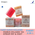 ( Best Seller ) Cream Collagen  / Paket Cream Collagen  ( Cream Siang, Cream Malam & Sabun Collagen 701) - Mencerahkan Dan Melembabkan Wajah - 50 Gr. 