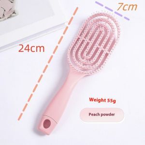 RENBEN หวีระบายความร้อนสำหรับสาวรูปร่างปุยหวีช่างผมหวีนวดหวีรองรับการกระแทก