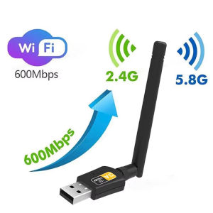 Kebememe Wifi 6 Bộ chuyển đổi USB ax1800 AC600 Card mạng Dongle 2.4GHz 802.11ax Antenna tiếp nhận tín hiệu cho máy tính xách tay lái xe miễn phí