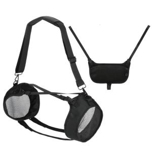 Water Resistant Speaker Cover With Adjustable Shoulder Straps And Front Pocket for 4 Portable Sound Devices