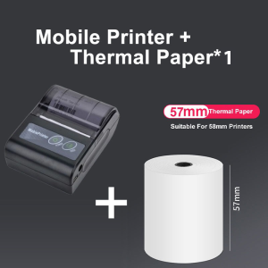 Bluetooth Thermal Printer mini Receipt Printer IOS/Andoird Receipt 58mm SRS 69 Topup Payhere Thermal POS System