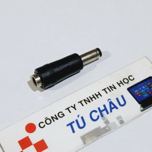 Đầu đổi nguồn DC 4.8mm x 1.7mm ra 5.5mm x 2.1mm (Đực) / Đoạn ngắn