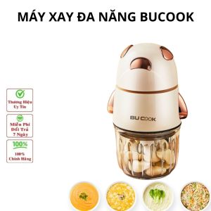 Máy xay đa năng máy xay thịt  máy xay đồ ăn dặm 6 lưỡi Bucook cối thuỷ tinh công suất cao xay siêu nhanh