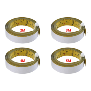 Steel Adhesive Measuring Tape Peels &Stick Double Scale Metric /Imperials Tape Ruler for Woodworking and DIY Projects
