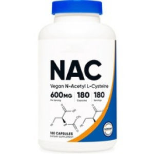 Nutricost NAC capsules 600mg*180 capsules Vegetarian version N-acetylcysteine Antioxidant liver protection