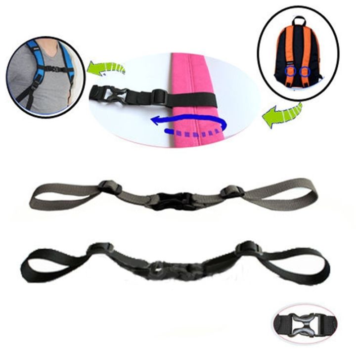 Adjustable Hiking Backpack Chest Strap - Webbing Sternum Clip With Buckle