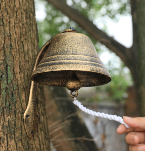 Cast iron doorbell traditional retro metal wall XXL