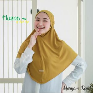 Hijab maryam ropel HUSNA jersy premium