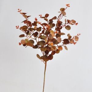 LUZMAR 75cm Eucalyptus Tree Branch Purple Red Greenery Artificial Eucalyptus Leaves Floral Arrangement Supplies Fake Leaf Wedding Decorations