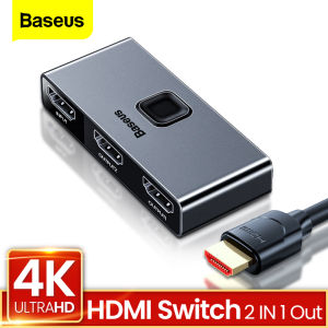 Baseus 4K HDMI Splitter Bi-Direction 2.0 HDMI Switch 1x2 & 2x1 Adapter 2 in 1 out Converter HDMI Switcher For PS5 PS4 HD TV BOX