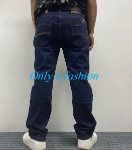 new slim jeans high-quality casual stretch trousers mens clothing fashion  straight cut