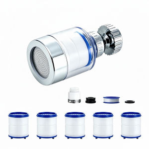 [NEW] Faucet Water Filter with PP Cotton Filter Remove Chlorine Heavy Metals Filters Anti-Splash Household Tap Water Filtration Nozzle for Household Kitchen Bathroom