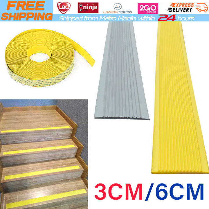 【Local Warehouse】1M Self-adhesive Stair Tape Decoration Anti Slip Floor ...