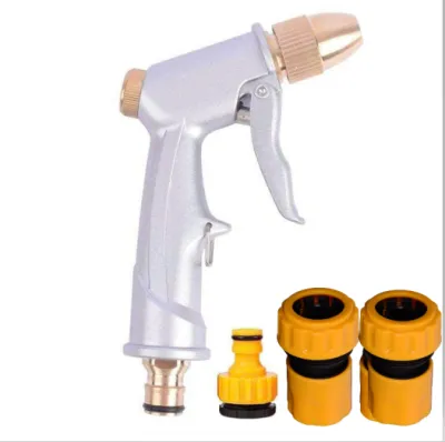 Đầu vòi xịt tăng áp rửa xe tưới cây kim loại mẫu mới - Vòi xịt rửa xe máy áp lực cao đa năng tiện lợi cho gia đình