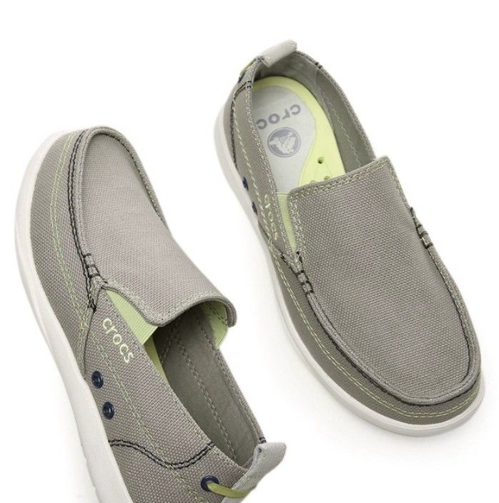 Croc slip on canvas online