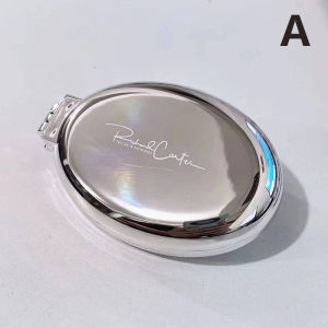 YAFEN 2 In 1 Mini Portable Folding Comb Mirror Air Cushion Plating Hair Comb Cosmetic Travel Pocket Hair Brush Makeup Tool Gift