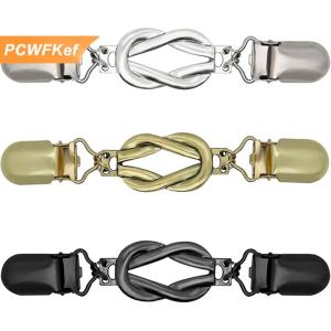 【PCWFKef】 3 pcs Áo Len clip cinch Clip cổ điển ăn mặc Clip trở lại cinch khăn choàng Cardigan cổ áo clip để thắt chặt ăn mặc quần eo thắt chặt