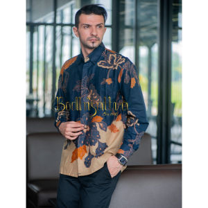 Bodhisattva Batik Pria Kemeja Batik Pria Lengan Panjang Ukuran M L XL XXL