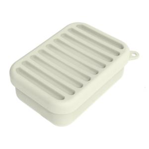 Modern Waterproof Soap Storage Box Organizers with Lid and Drainage Laye For Sink Countertop Space Saving Bath Accessory