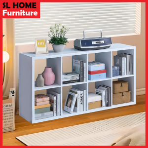 🔥SL Bookshelf Storage Cabinet Wooden Multipurpose Rack Rak Buku Rack Storage Display Cabinet Utility Shelf 书架置物架 - 1002