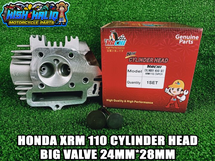 HONDA XRM 110 CYLINDER HEAD BIG VALVE 24MM*28MM | Lazada PH