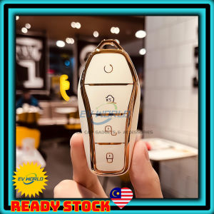 [B112 READY STOCK] BYD Sealion 7 M6 Seal Atto 3 Dolphin TPU Key Chain Cover BYD NFC Card Holder Car Key Case With Numbers