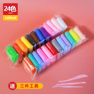 🔥FREE SCULPTING 3 TOOLS 🔥12/ 24/ 36 Colors Air Dry Clay|Modeling Clay Nontoxic|Tanah Liat Kering Udara|超轻黏土套装