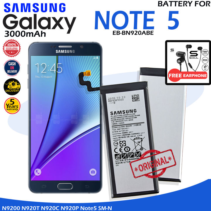 Note5 N920 Original Samsung Note Battery Genuine Samsung Galaxy