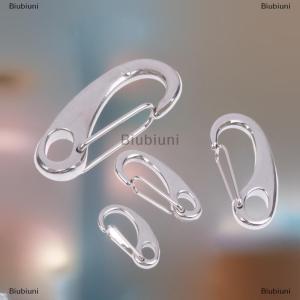 [COD] Biubiuni 4pcs trứng hình dạng mùa xuân Snap Hooks thép không gỉ đa chức năng đi bộ đường dài cắm trại vành đai Carabiner nhanh chóng phát hành móc