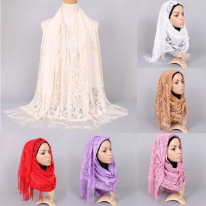 INTOONE Hollow Women Lace Shawl Tassel Mesh Yarn Evening Dresses Shawls Fashion Comfortable Summer Wraps Shawl Wedding Shawl