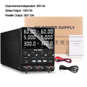 【COD】Nice Power 2024 New Digital Dual-Channel DC Power Supply Lab Bench Power Source Voltage Regulator Series Parallel Functions DIY