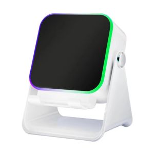 FUNG MALL Tự động cảm ứng Loa cảm ứng không dây Di động Đèn RGB Giá đỡ điện thoại di động Ánh sáng xung quanh đầy màu sắc Có thể điều chỉnh Giá đỡ điện thoại kiêm loa Bluetooth Phòng ngủ