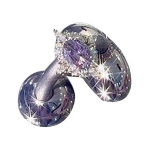 Glittering DIY Ear Clip Charms Open Headphone Accessories Rotating Imitation Rhinestones Decorations Accent