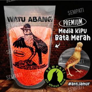 SEMPATI  Media Kipu Haje Haifa Sedang 950gr Serbuk Bata Merah Media Kipu Burung Branjangan Bubuk Pasir Bata Merah Sangkar Kandang Burung Branjangan Lark
