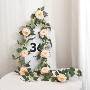 Dây Hồng Leo Dài 2M Có Móc Treo Trang Trí Tiệc Cưới Tuyệt Đẹp Dây Hoa Trà Nhiều Màu Lãng Mạn Decor Nhà Cửa Sự Kiện