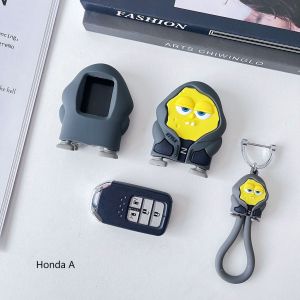 ◤NEW◢ [FREE GANTUNGAN] Case Kunci Mobil Honda Toyota dan Daihatsu Keyless | Cover Key Car Honda Toyota and Daihatsu| Honda CRV HRV BRV City Jazz | Toyota Fortuner Innova Raize Avanza Veloz  Rush Agya Calya | Daihatsu Terios Rocky Xenia
