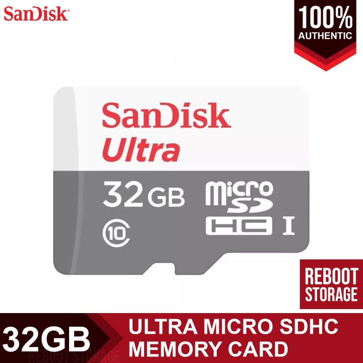 SanDisk Ultra 32GB micro SDHC UHS-I Card 100mbps SDSQUNR-032G