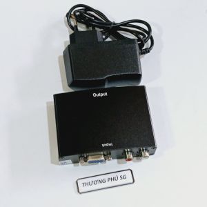 Box chuyển tín hiệu VGA ra HDMI (Có Audio) / Nguồn Adapter rời DC 5V
