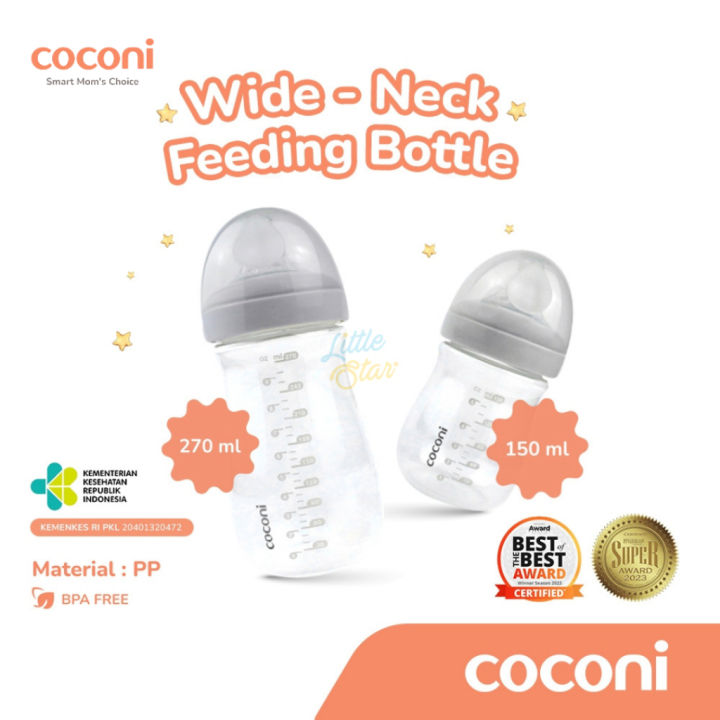 Wide Neck Baby Milk Bottle Nipple Coconi Wide Neck Baby Feeding