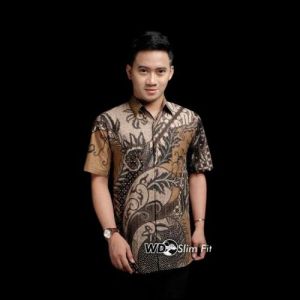 Baju Batik Pria Modern Lengan Pendek Premium Ukuran M L XL XXL