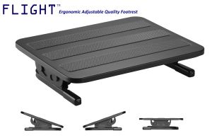 Flight™ Ergonomic Footrest Adjustable Foot Rest Quality Steel Footrest