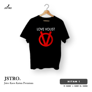 Jstro Kaos Pendek Motif | Black V
