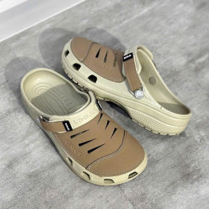 Dép sục Cross Yukon Mesa Clog nam dạng sục phối da đế chống trơn trợtfull box màu kaki