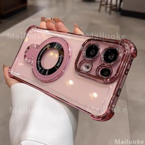 เคส OPPO Reno 13 14 5G OPPO Reno 13 14 Pro 5G เคส OPPO Reno 14F 13F โทรศัพท์แม่เหล็กกรอบโทรศัพท์ป้องกันกล้องเคสซิลิโคนแบบนิ่มกันกระแทกและมีขาตั้ง