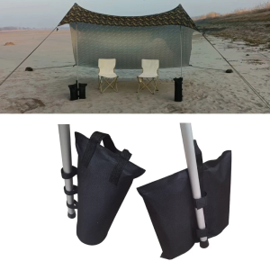 Canopy Sand Bags Weight Bags Heavy Duty Canopy Weights Black Large Tent Weights for Outdoor Canopy Tent Instant Shelters